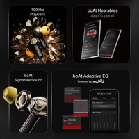 boAt Boat Nirvana Crystl, Transparent Case,Spatial Audio, ANC(~32dB), 100Hrs Battery,4Mics ENx,App Support, Bluetooth Earbuds, TWS Ear Buds Wireless Earphones with mic - NIRVANA CRYSTAL