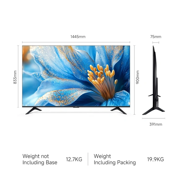 XIAOMI Xiaomi Smart TV X Pro QLED Series 65 (165 cm) L65MB-APIN(Black) - X Pro QLED