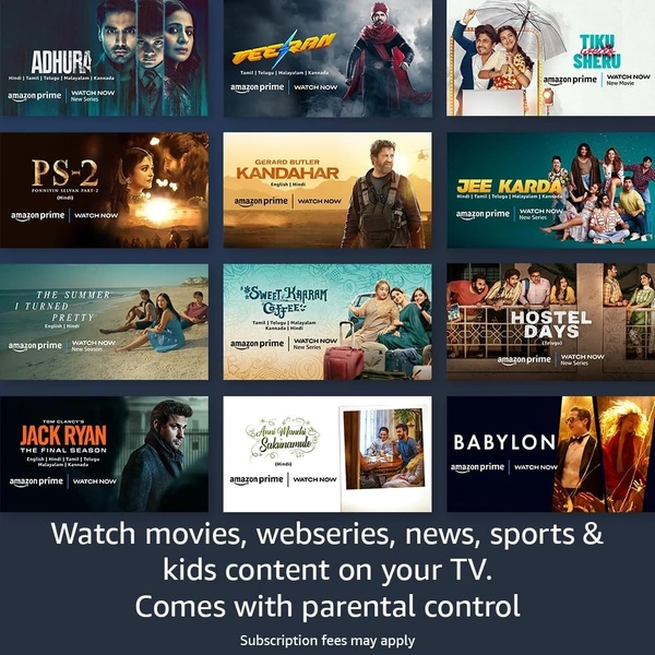 Amazon Fire TV Stick Lite with all-new Alexa Voice Remote Lite (no TV controls), HD streaming device | Now with App controls - TV STICK LITE, Black