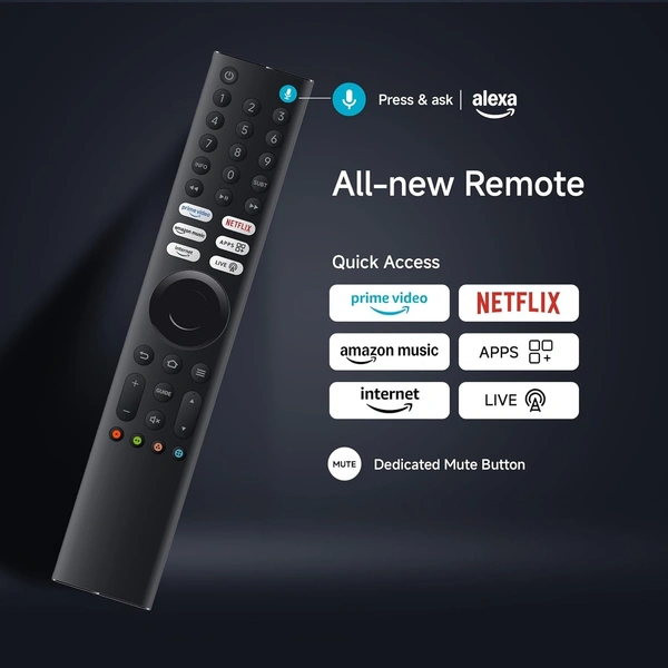 XIAOMI Xiaomi 108 cm (43 inch) FX Ultra HD 4K Smart LED Fire TV - FX Ultra HD