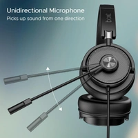 boAt Boat Bassheads 900 Pro Wired Headphones with 40Mm Drivers, Lightweight Foldable Design, Over Ear, Remote Control, Unidirectional Retractable Mic, Adjustable Headband & USB Type-A Compatibility - BASSHEAD 900 PRO