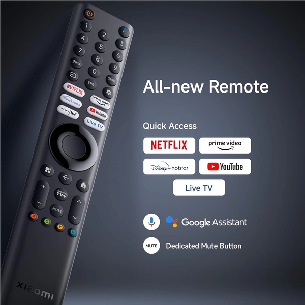 XIAOMI Xiaomi Smart TV X Pro QLED Series 65 (165 cm) L65MB-APIN(Black) - X Pro QLED