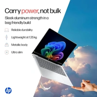 HP OmniBook 5 Next Gen AI 14-he0015QU, Silver - 35.6 Centimetres (14 Inch ), Silver, 512GB, 16GB, 3 GHz, SSD, NO, Snapdragon X Processor, Qualcomm Adreno GPU, Windows 11 Home