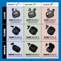 JBL Wave Beam 2 Ear Buds Wireless BluetoothV5.3, Active Noise Cancellation Earbuds,Multi Connect, App for Customized Extra Bass Eq, Relax Mode,Speed Charge, 40H Playback, Fast Pair,4 Mics,IP54 - WAVE BEAM 2
