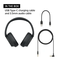 Sony WH-CH720N Active Noise Cancellation Wireless Bluetooth Over Ear Headphones with Mic, Adaptive Sound Control, Quick Charge, Up to 35Hrs Battery, Customized EQ- Black Model : YY2966 - WH-CH720