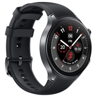 OnePlus Watch 2 with Wear OS 4,Snapdragon W5 Chipset,Upto 100hrs battery life,1.43’’ AMOLED Display, Stainless Steel & Sapphire Crystal build,Dual Frequency GPS, 5 ATM, IP68 & BT Calling (Black Steel) - WATCH 2