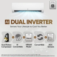LG 1.5 TON 3 STAR INVERTER SPLIT AC, DIET & VIRAAT MODE, 6-1 Convertible (Q18TNXE)with Kit - Q18TNXE