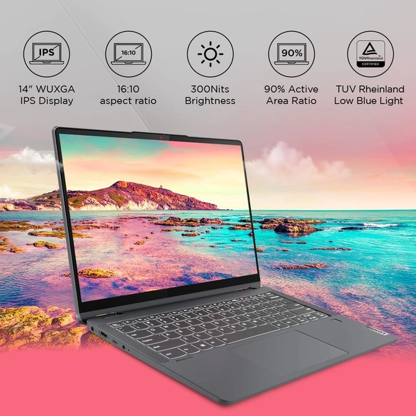 Lenovo 82Y0004XIN IdeaPad Flex 5 i3-13TH/8GB/512GB/WIN11+MSO/14" - 14 Inches, Arctic Grey, Core i3, 13th Gen, 512 GB, 8GB, DDR4, 4.5 GHz, NO, Intel, Windows 11 Home, Laptop, Power Adaptor, User Guide, Warranty Documents