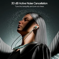 boAt Boat Rockerz 210 ANC Bluetooth in Ear Neckband w/Spatial Audio, 30dB ANC, AI-ENx Technology, 40hrs Playback, EQ Modes, 13 mm Drivers, Dual Pairing & Fast Pair - Rockerz 210 ANC