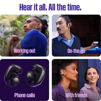Bose New Ultra Open Earbuds with OpenAudio Technology, Open Ear Wireless Earbuds, Up to 48 Hours of Battery Life - QC ULTRA OPEN EARBUDS