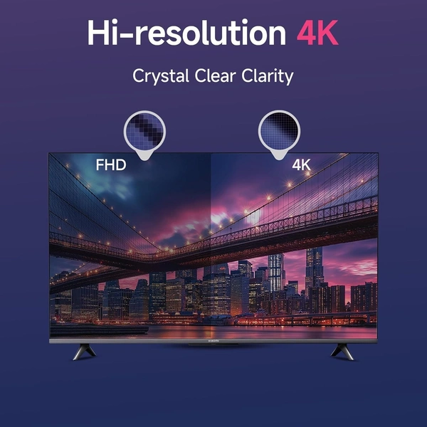 XIAOMI Xiaomi 108 cm (43 inches) X Pro QLED Series Smart Google TV L43MA-SIN 4K Ultra HD (Black) - X Pro QLED