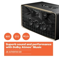 JBL JBL Authentics 500 - Wireless Home Speaker with Bluetooth, Voice Control, and Dolby Atmos, Multi Room Playback, Built in Alexa and Google Assistant - 500