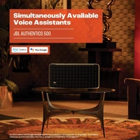JBL JBL Authentics 500 - Wireless Home Speaker with Bluetooth, Voice Control, and Dolby Atmos, Multi Room Playback, Built in Alexa and Google Assistant - 500