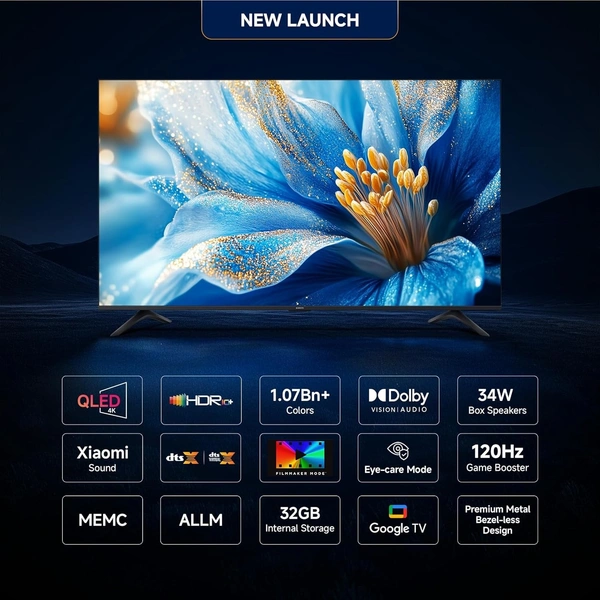 XIAOMI Xiaomi Smart TV X Pro QLED Series 65 (165 cm) L65MB-APIN(Black) - X Pro QLED