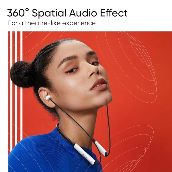 REALME realme Buds Wireless 3 in Ear Bluetooth Headphones,30dB ANC, Spatial Audio,13.6mm Dynamic Bass Driver,Upto 40 Hours Playback, Fast Charging, 45ms Low Latency for Gaming,Dual Device Connection (Black) - WIRELESS 3