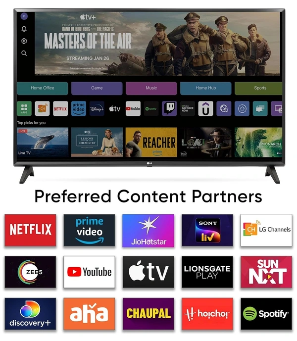 LG 80 cm (32 inches) HD Ready Smart LED TV 32LQ643BPTA (Black) - 32 inches
