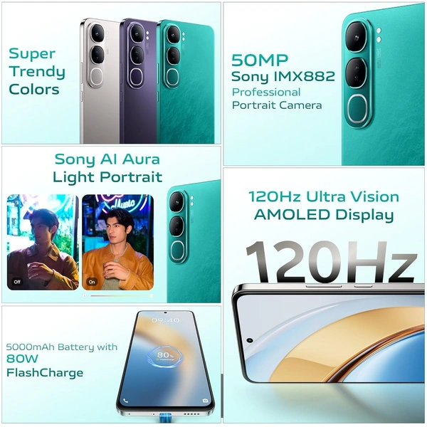 vivo vivo Y300 5G DEMO (Emerald Green, 8GB RAM, 128GB Storage) - Y300 5G