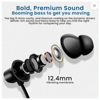 MAK Bullets Z2 Bluetooth Wireless in Ear Earphones with Mic, Bombastic Bass Bluetooth  (Black, In the Ear)