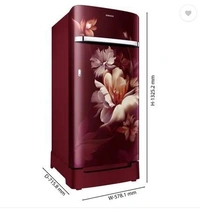 SAMSUNG 189 L Direct Cool Single Door 5 Star Refrigerator  (Midnight Blossom Red, RR21C2H25RZ/HL)