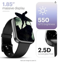 Noise Pulse 2 Max 1.85" Display, Bluetooth Calling Smart Watch, 10 Days Battery, 550 NITS Brightness, Smart DND, 100 Sports Modes, Smartwatch for Men and Women (Jet Black)