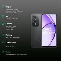 OPPO A3PRO 5G BLACK (8+128GB/50+2MP/8MP)