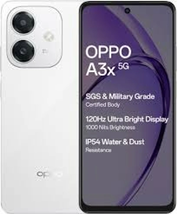 Oppo A3X 5G  WHITE (4+128GB/8MP/5MP)