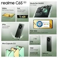 realme C65 5G Glowing Black (6GB/128 GB)