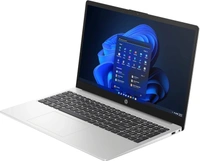 HP 250R G10 CORE 3-100U/8GB RAM/512GB SSD/DOS/SILVER (C91W6AT) - 39.62 cm (15.6 Inch), Silver, Core 3, 14th Gen, 512 GB, 8 GB, DDR4, 100U, Max Turbo Frequency upto 4.7 GHz, 2, Upto 32 GB, 3200 MHz, SSD, No, Intel, 10 MB, 7200, Intel Integrated UHD Graphics, Windows 11 Home, 1 x Laptop, 1 x Power Adaptor, 1 x User Guide, 1 x Warranty Documents