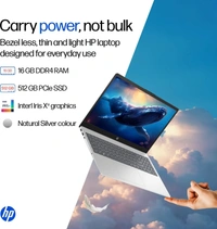 HP LAPTOP 15-FD0682TU CORE 5-120U-14TH GEN/16GB/512GB/15"/win11/ms office - 39.62 cm (15.6 Inch), Silver, Core 5, 512 GB, 16 GB, DDR4, 120U, up to 4.6 GHz, SSD, NO, Intel, 12 MB, Intel Integrated Iris Xe, Windows 11 Home, Laptop, Power Adaptor, User Guide, Warranty Documents