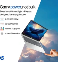 HP Hp laptop i5 13th/16gb/512gb/15.6/win11/ms office - 39.62 cm (15.6 Inch), Silver, Core i5, 13th Gen, 512 GB, 16 GB, DDR4, 1335U, up to 4.6 GHz, SSD, NO, Intel, 12 MB, Intel Integrated Iris Xe, Windows 11 Home, Laptop, Power Adaptor, User Guide, Warranty Documents