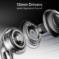boAt Airdopes 101v2, Flex Fit Tips,13mm Drivers, Stream Ad Free Music via App Support Bluetooth Headset - 101V2