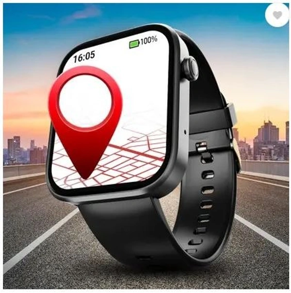 boAt Storm call 3 w/TBT Navigation,Watch Face Studio,1.83''(4.6 cm)HD Display,QR Tray Smartwatch  (Active Black Strap, Free Size)