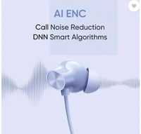 realme Buds Wireless 3 Neo with 13.4mm Driver, 32 hrs Playback, Dual Device Connection Bluetooth  (Blue, In the Ear)