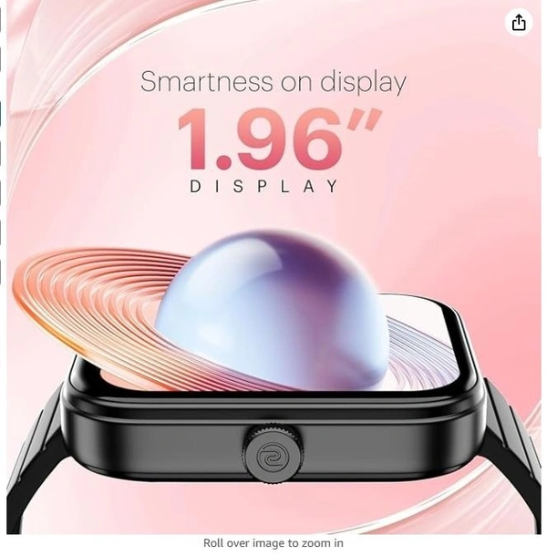 Noise Newly Launched ColorFit Pulse 3 with 1.96" Biggest Display Bluetooth Calling Smart Watch, Premium Build, Auto Sport Detection & 170+ Watch Faces Smartwatch for Men & Women - Midnight Black