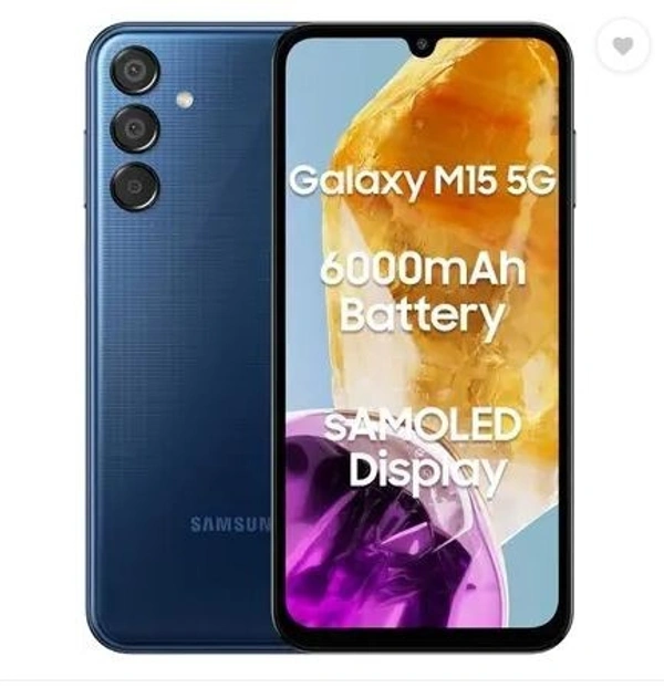 SAMSUNG Galaxy M15 5G (Blue Topaz, 128 GB)  (6 GB RAM)