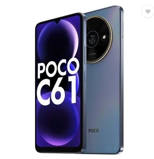 POCO C61 (Ethereal Blue, 64 GB)  (4 GB RAM)