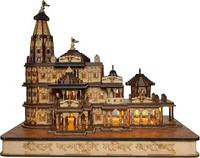 Ram Mandir + LED +Music  - 5×4, Brown