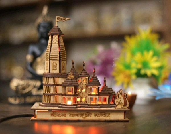 LED Ram Mandir  - Bourbon, 5×3 Inc