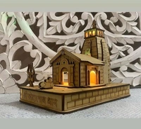 Shri Kedarnath Temple With LED Light  - Brown