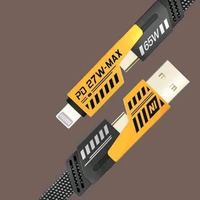 USB Type C Cable 1 m 4 in 1 Cable 27W/65W
PD,QUICK Charge Superfast Charging cable
 - Black, 1 Meeter