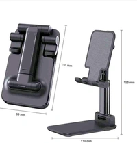 En ligne Desktop Mbile Phone Stand,
Table Mount Adjustable & Foldable ..
 - Black, 5 Inch