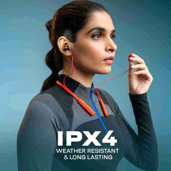 Aroma NB120 Amaze Upto 50 Hours* Playtime,
Fast Charging, Dual Pairing Neckband Bluetooth
 - Black