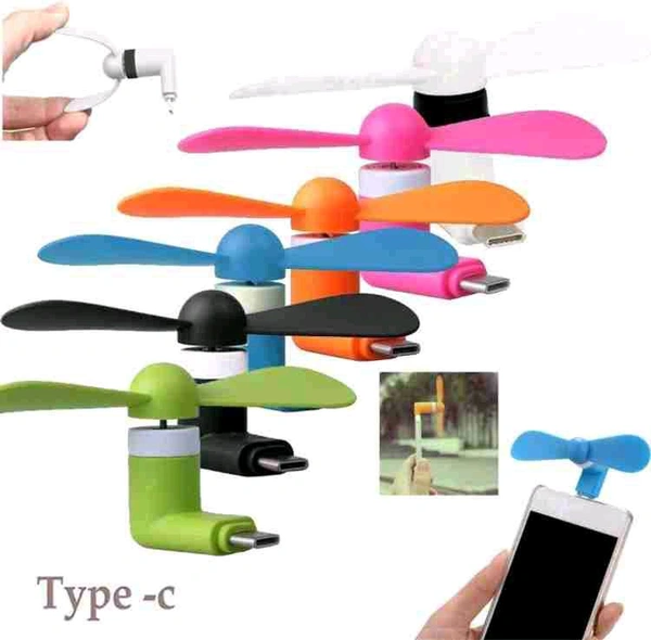 Mini USB Fan Type C - White Pointer