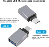 OTG USB Type C - White, 1.2 Inch