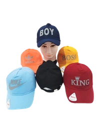 Mens Indian Flaxi Fit Rubber Print Cap Color - Mix Color Pack Fitting - Steel Buckle - Free, 6