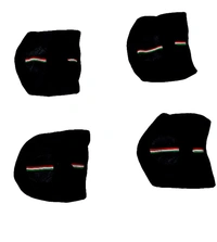 BIJKART MEN AND WOMEN BLACK COLOR COTTON BIKE FACE MASK - FREE SIZE, 12