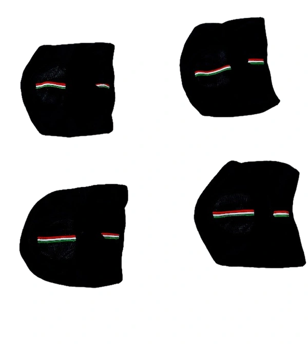 BIJKART MEN AND WOMEN BLACK COLOR COTTON BIKE FACE MASK - FREE SIZE, 12