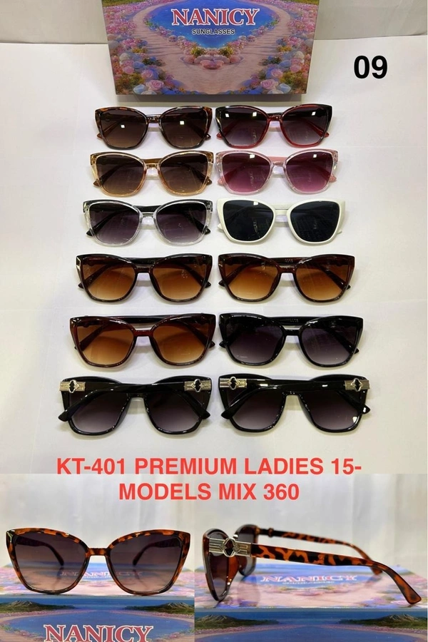 BIJKART LADIES PREMIUM MIX MODELS MIX COLOR SUNGLASES  - FREE SIZE, 12