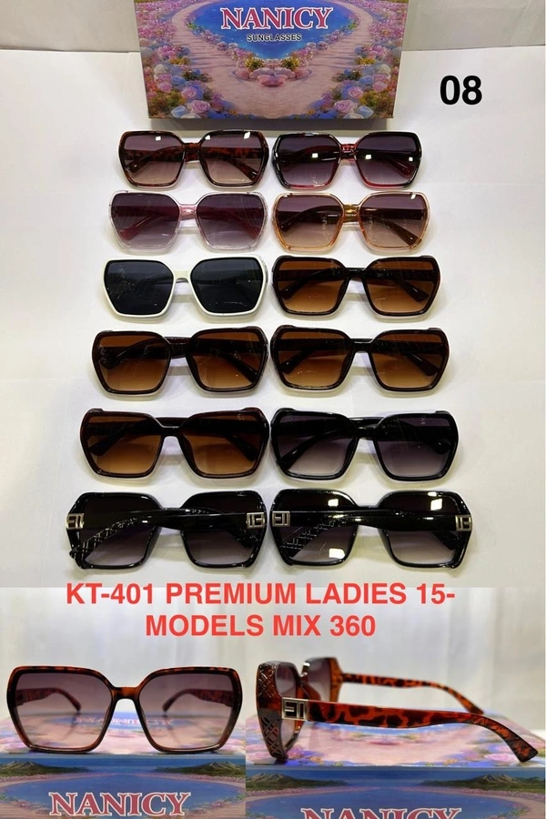 BIJKART LADIES PREMIUM MIX MODELS MIX COLOR SUNGLASES  - FREE SIZE, 12