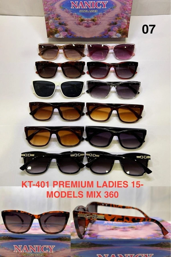 BIJKART LADIES PREMIUM MIX MODELS MIX COLOR SUNGLASES  - FREE SIZE, 12